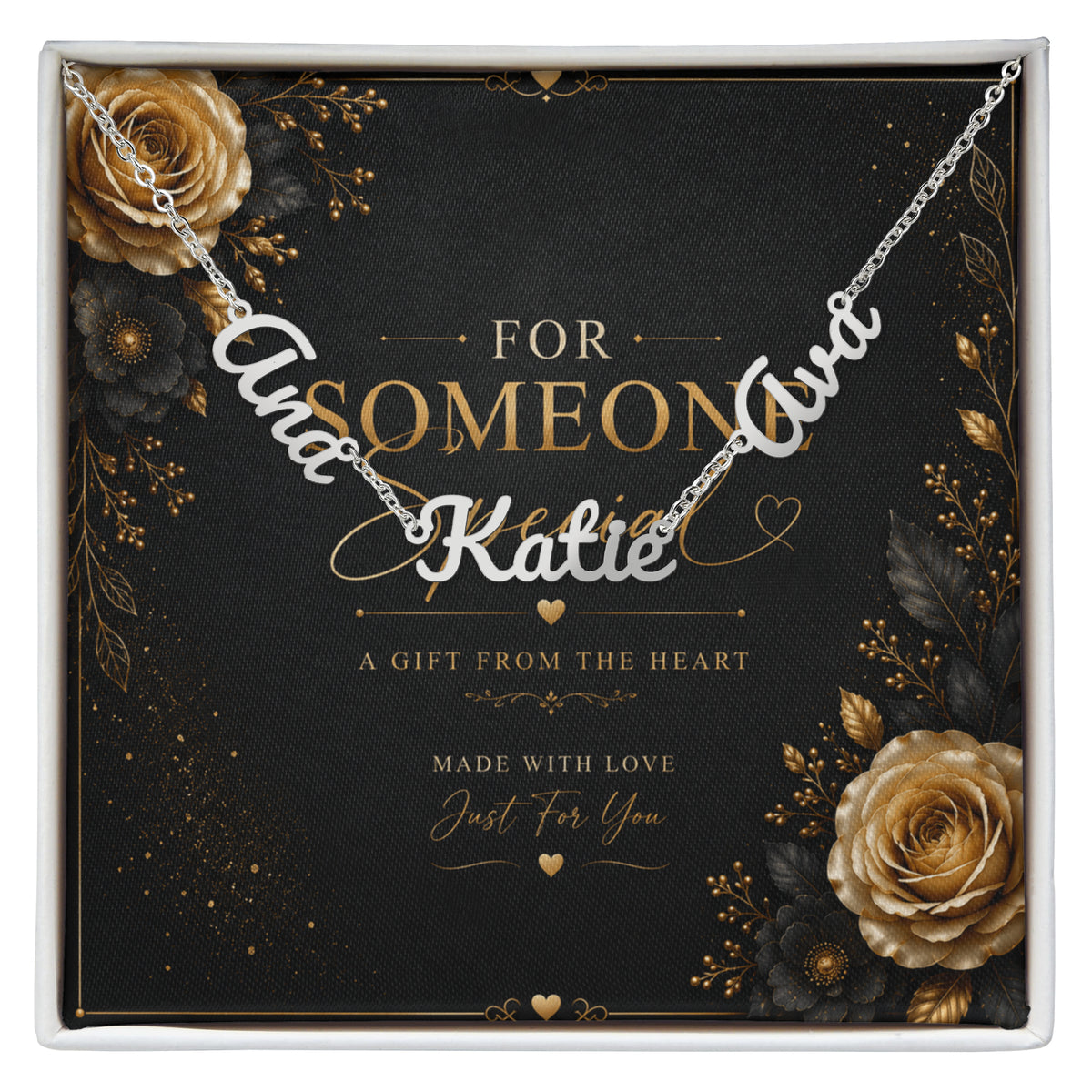 Personalized Multi-Name Necklace – Custom Family Name Necklace Gift for Someone Special