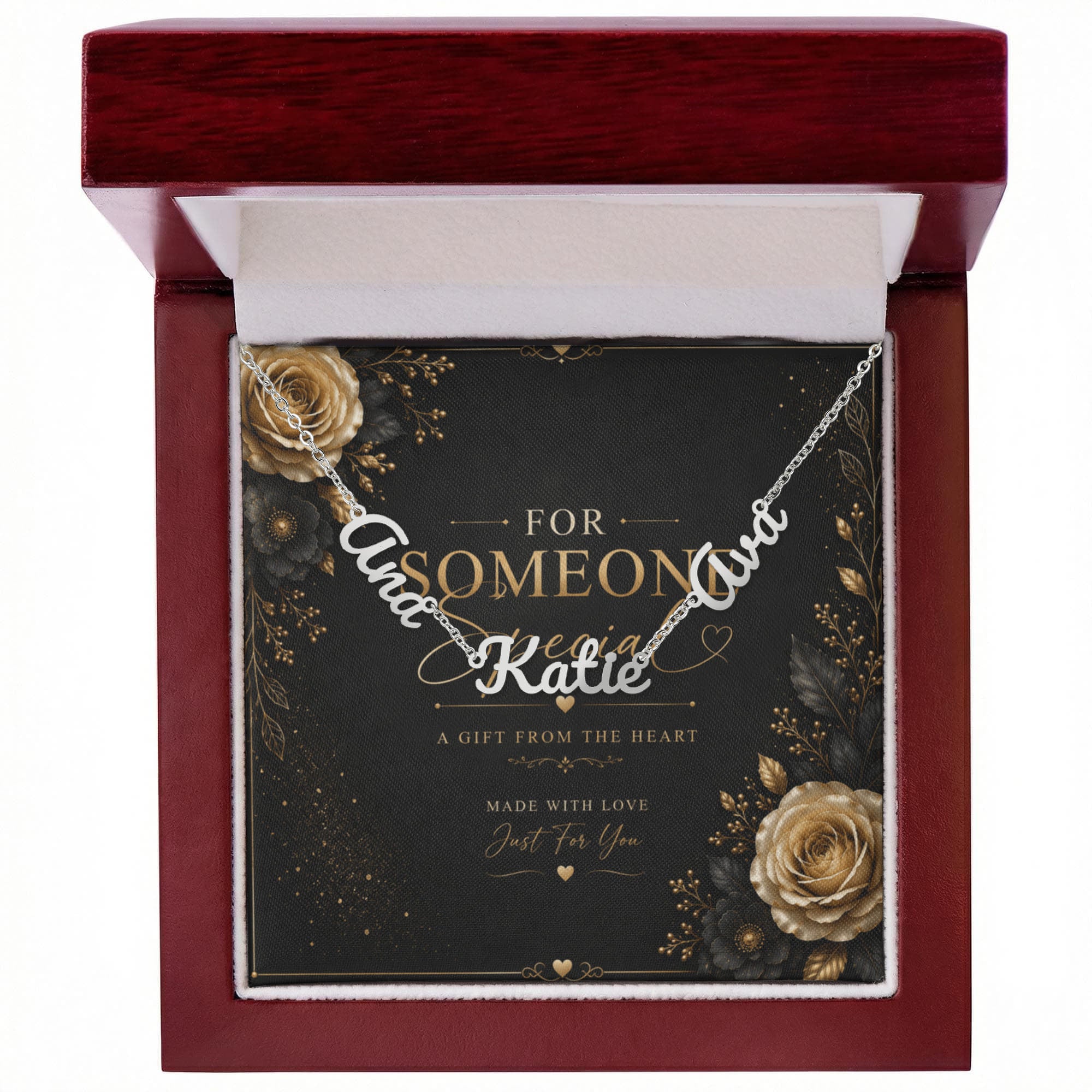 Personalized Multi-Name Necklace – Custom Family Name Necklace Gift for Someone Special