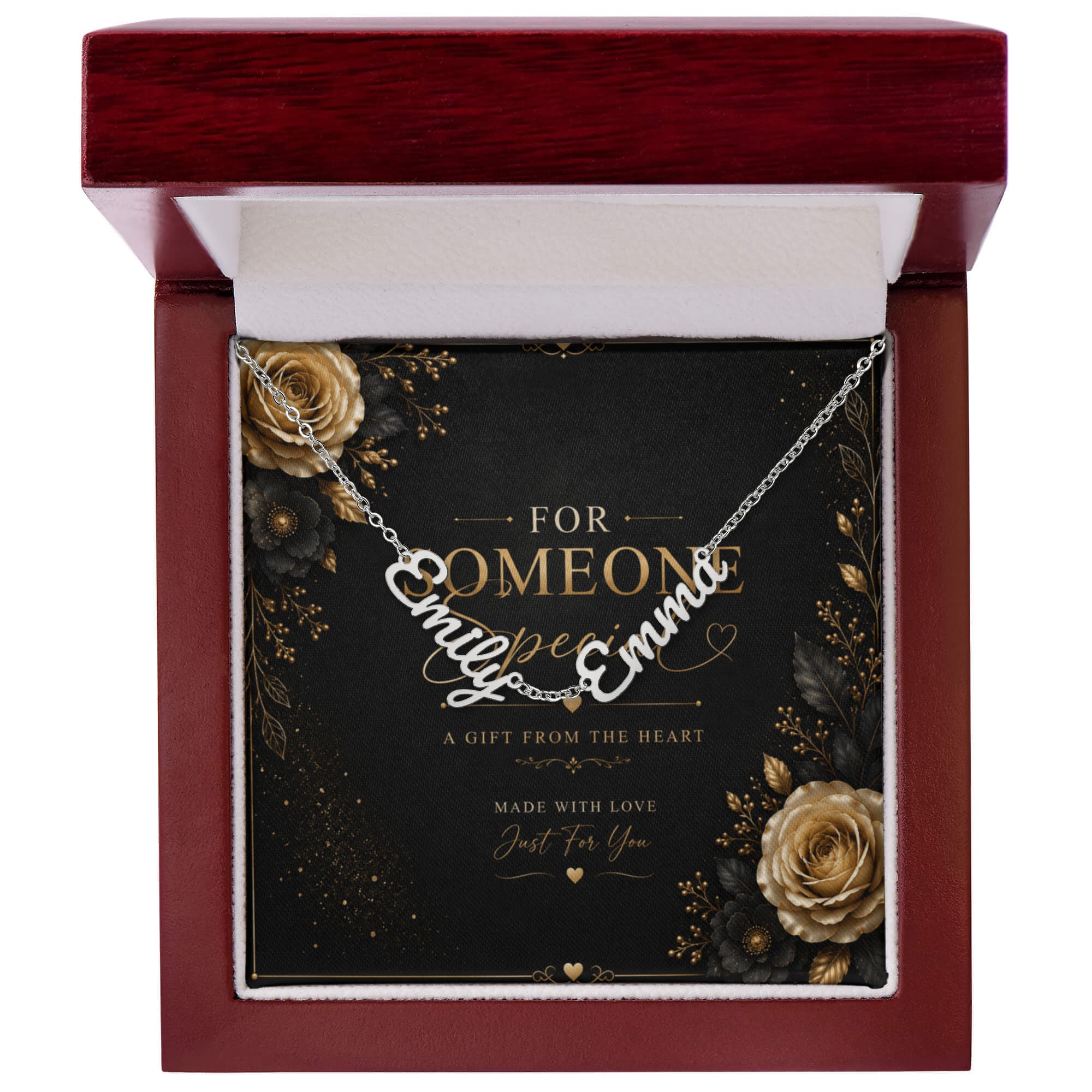 Personalized Multi-Name Necklace – Custom Family Name Necklace Gift for Someone Special