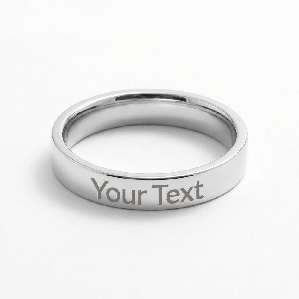 Personalized Engraved Ring – Custom Message Ring Gift for Someone Special