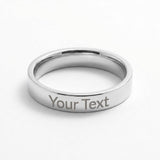Personalized Engraved Ring – Custom Message Ring Gift for Someone Special
