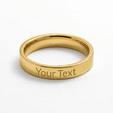 Personalized Engraved Ring – Custom Message Ring Gift for Someone Special