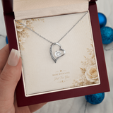 Forever Love Necklace – Elegant Heart Crystal Pendant Gift for Someone Special