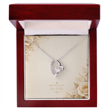 Forever Love Necklace – Elegant Heart Crystal Pendant Gift for Someone Special