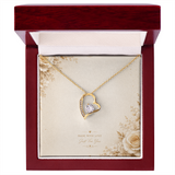 Forever Love Necklace – Elegant Heart Crystal Pendant Gift for Someone Special