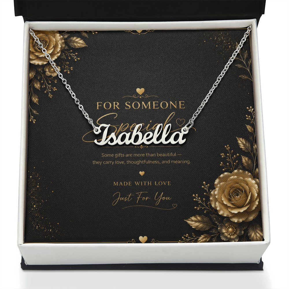 Personalized Name Necklace – Custom Script Name Necklace Gift for Someone Special
