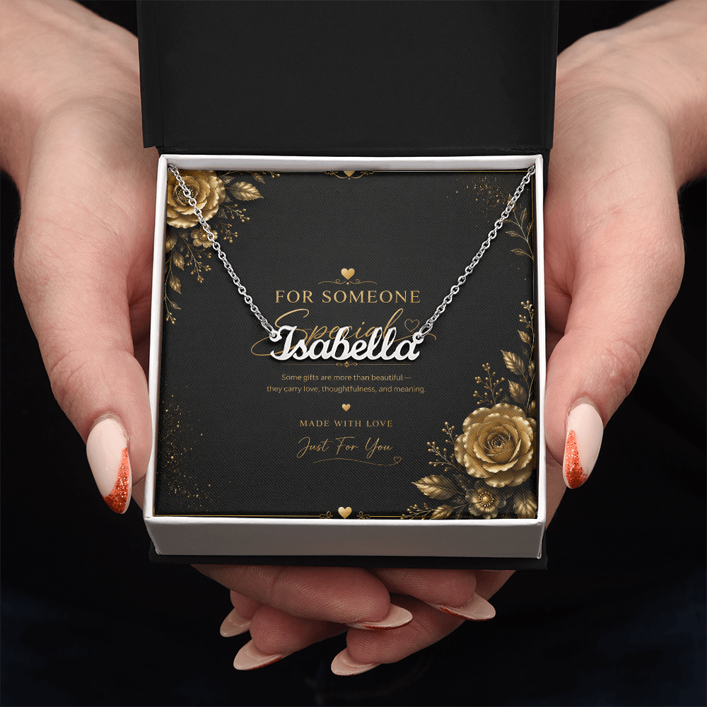 Personalized Name Necklace – Custom Script Name Necklace Gift for Someone Special