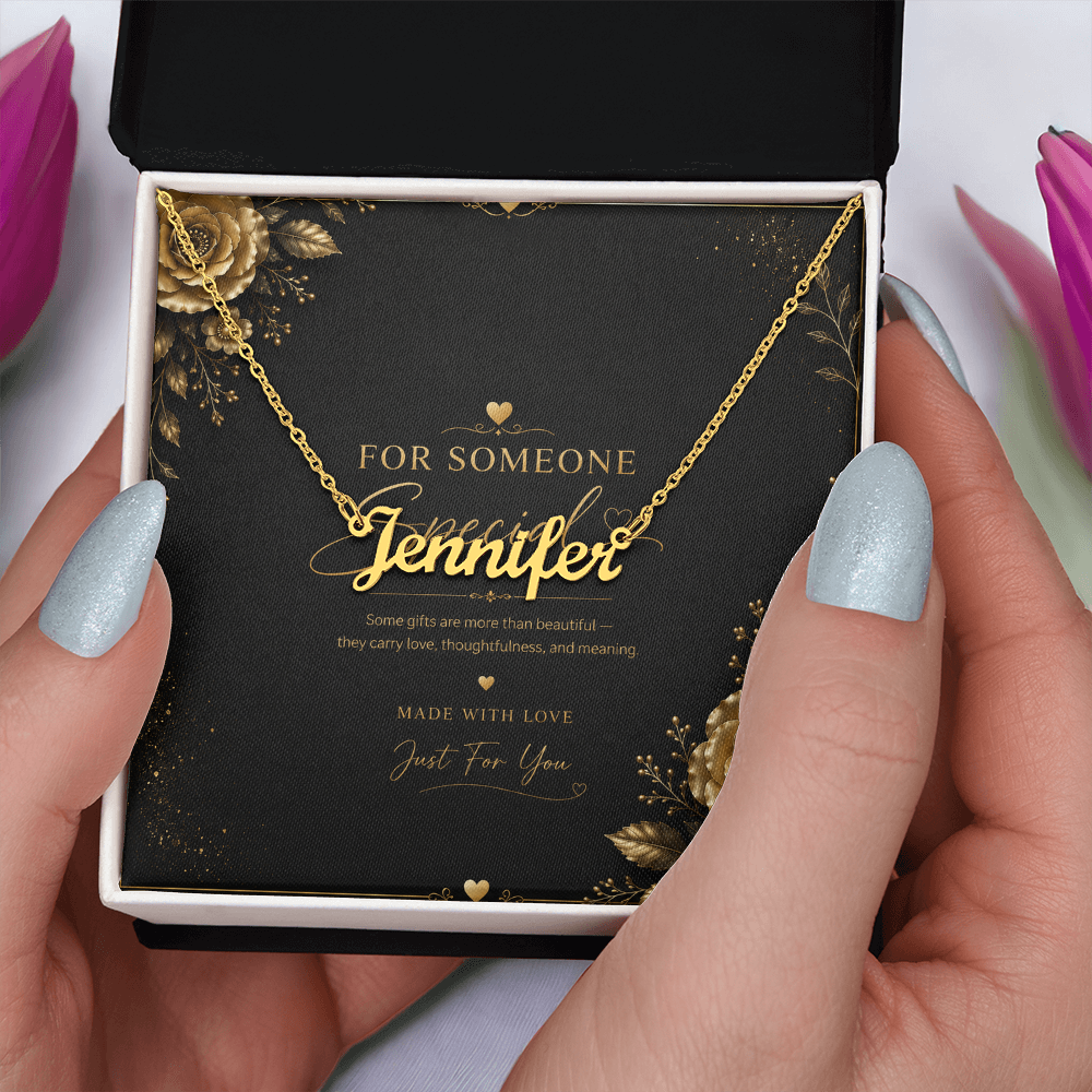 Personalized Name Necklace – Custom Script Name Necklace Gift for Someone Special