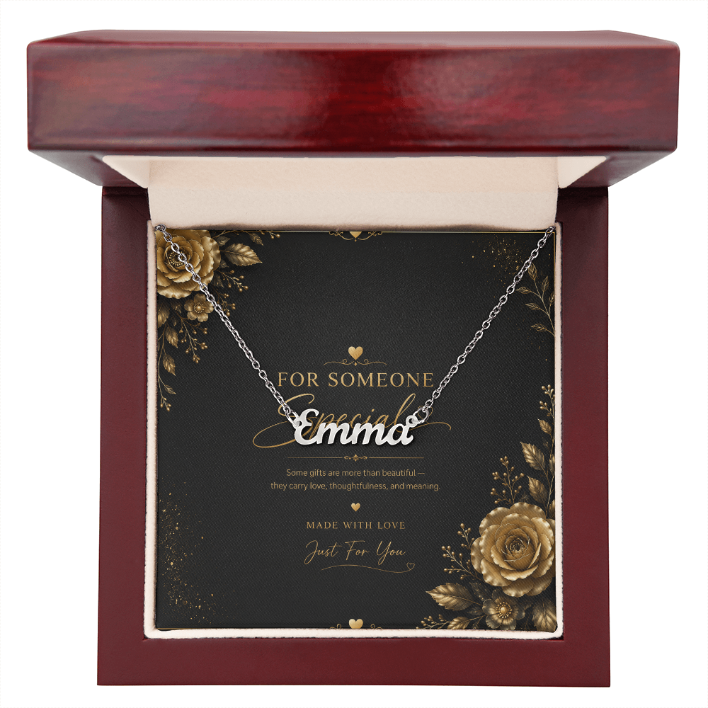 Personalized Name Necklace – Custom Script Name Necklace Gift for Someone Special