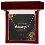 Personalized Heart Name Necklace – Custom Script Name Necklace Gift for Someone Special