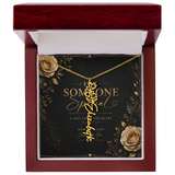 Personalized Birth Flower Name Necklace – Custom Floral Name Gift for Her  Alternative: