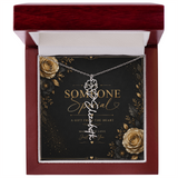 Personalized Birth Flower Name Necklace – Custom Floral Name Gift for Her  Alternative: