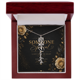 Personalized Birth Flower Name Necklace – Custom Floral Name Gift for Her  Alternative: