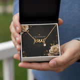 Scripted Love Necklace – Elegant Gift for Someone Special | Timeless Symbol of Love
