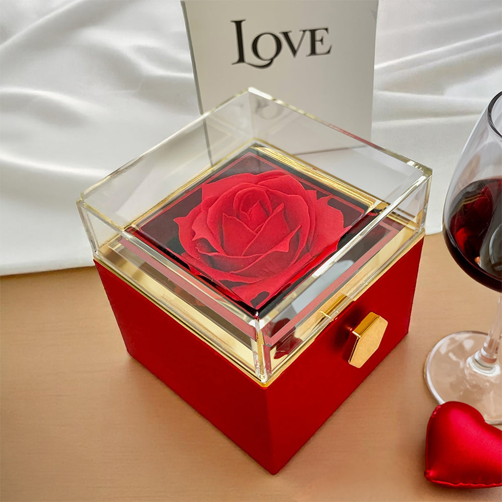 Forever Love Necklace with Eternal Rose Gift Box – A Timeless Gift for Someone Special